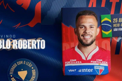 Fortaleza anuncia a compra do volante Pablo Roberto por valor milionário