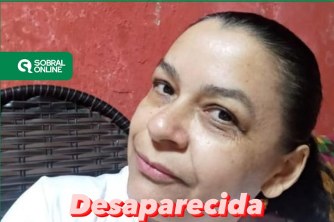 Mulher desaparece e família pede socorro para saber de seu paradeiro.
