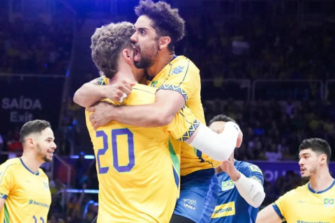 Brasil vence China por 3 a 0 na Liga das Nações de Vôlei