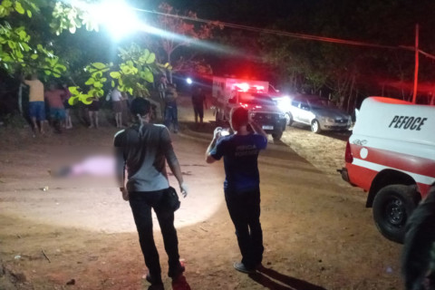 HOMEM É EXECUTADO A TIROS EM BALNEÁRIO NA ZONA RURAL DE UBAJARA