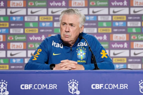 Ancelotti faz testes em treino e Brasil deve ter 5 mudanças contra o Egito; Veja escalação